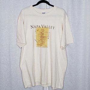 NWOT Port and Company Napa Valley Tshirt, Cream XL